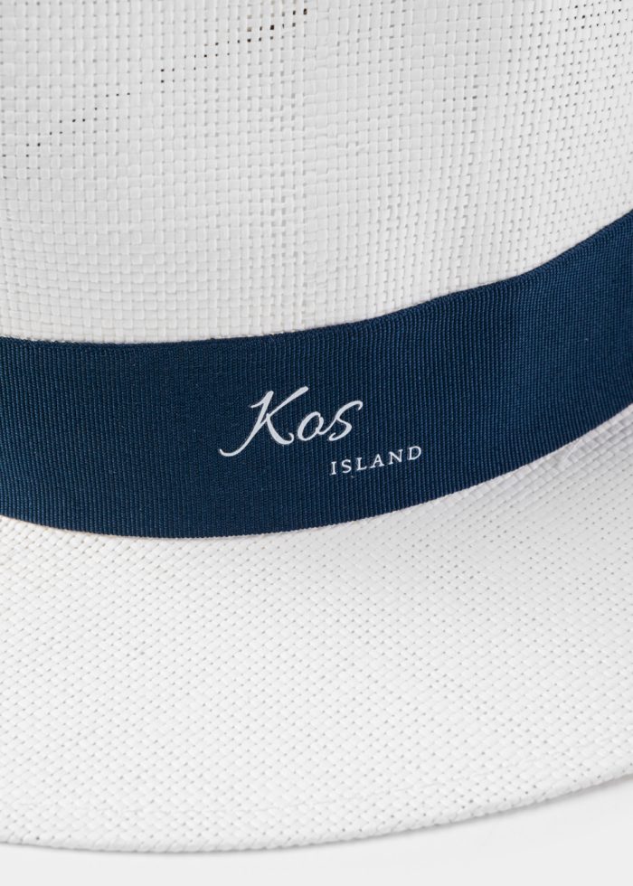 White "Kos" Panama Style Hat - Image 3