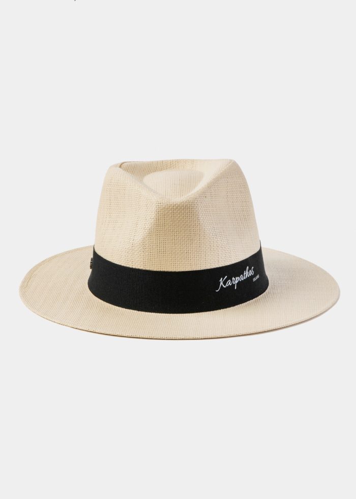 Beige "Karpathos" Panama Style Hat - Image 2