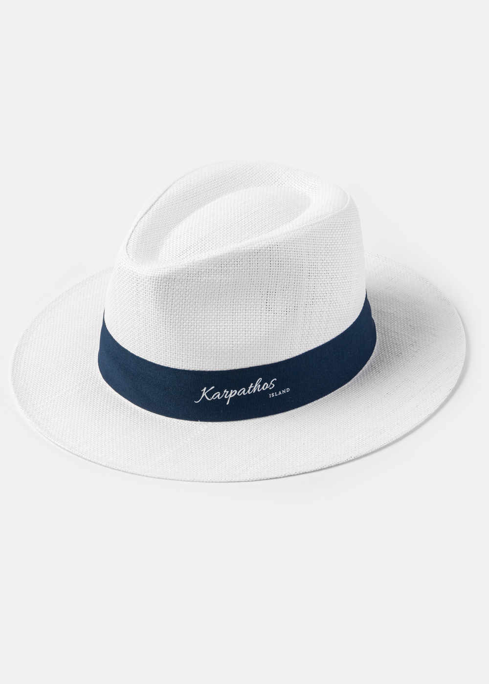 White "Karpathos" Panama Style Hat White "Karpathos" Panama Style Hat - Image 1
