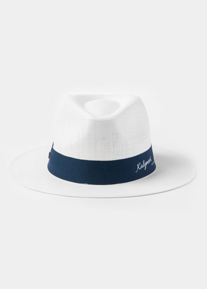 White "Kalymnos" Panama Style Hat - Image 2