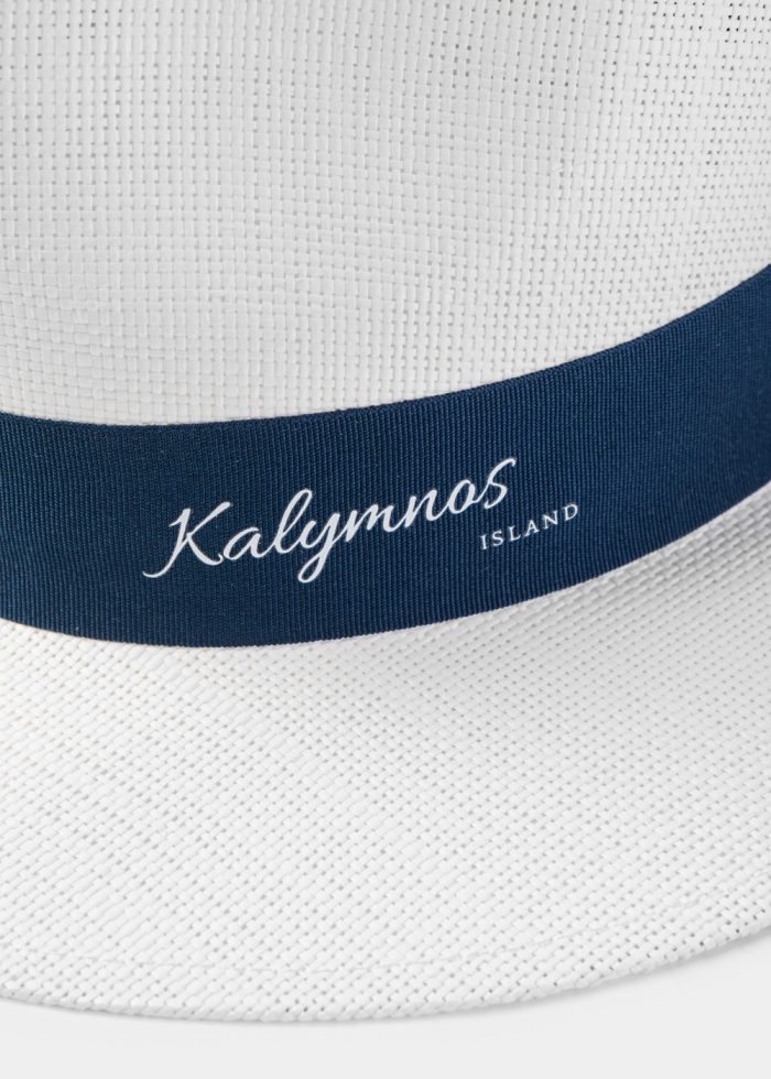 White "Kalymnos" Panama Style Hat - Image 3