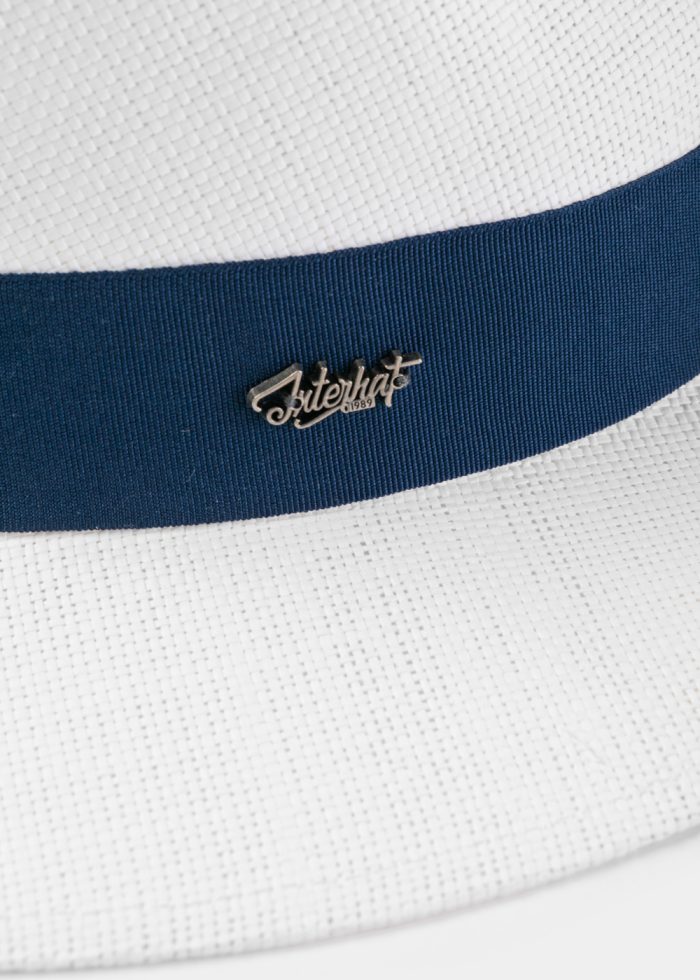 White "Crete" Panama Style Hat - Image 4