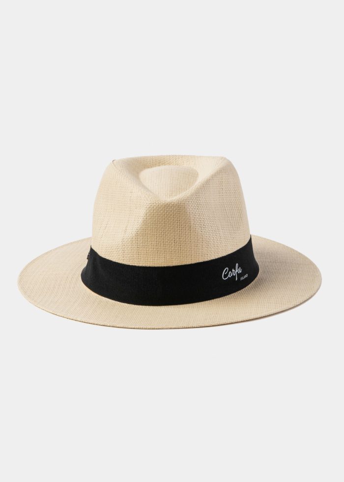 Beige "Corfu" Panama Style Hat - Image 2