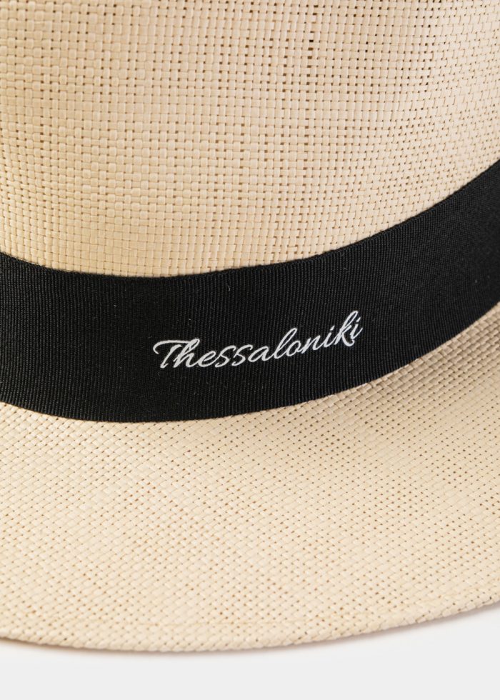 Beige "Thessaloniki" Panama Style Hat - Image 3