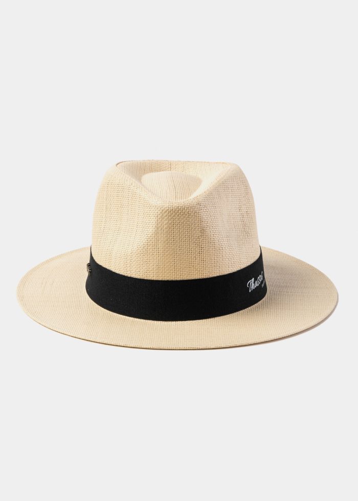 Beige "Thassos" Panama Style Hat - Image 2