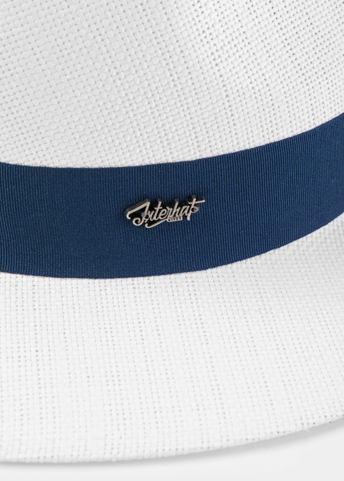 White "Syros" Panama Style Hat - Image 4