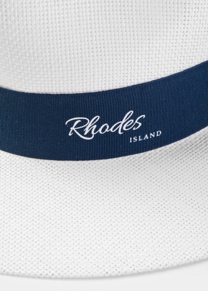 White "Rhodes" Panama Style Hat - Image 3
