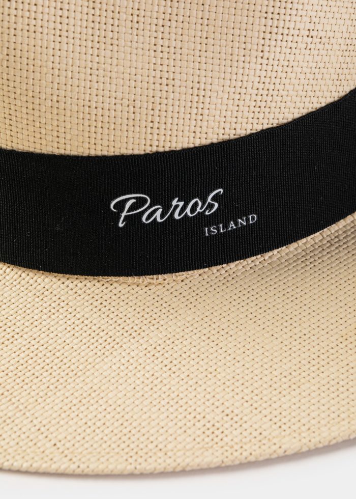 Beige "Paros" Panama Style Hat - Image 3