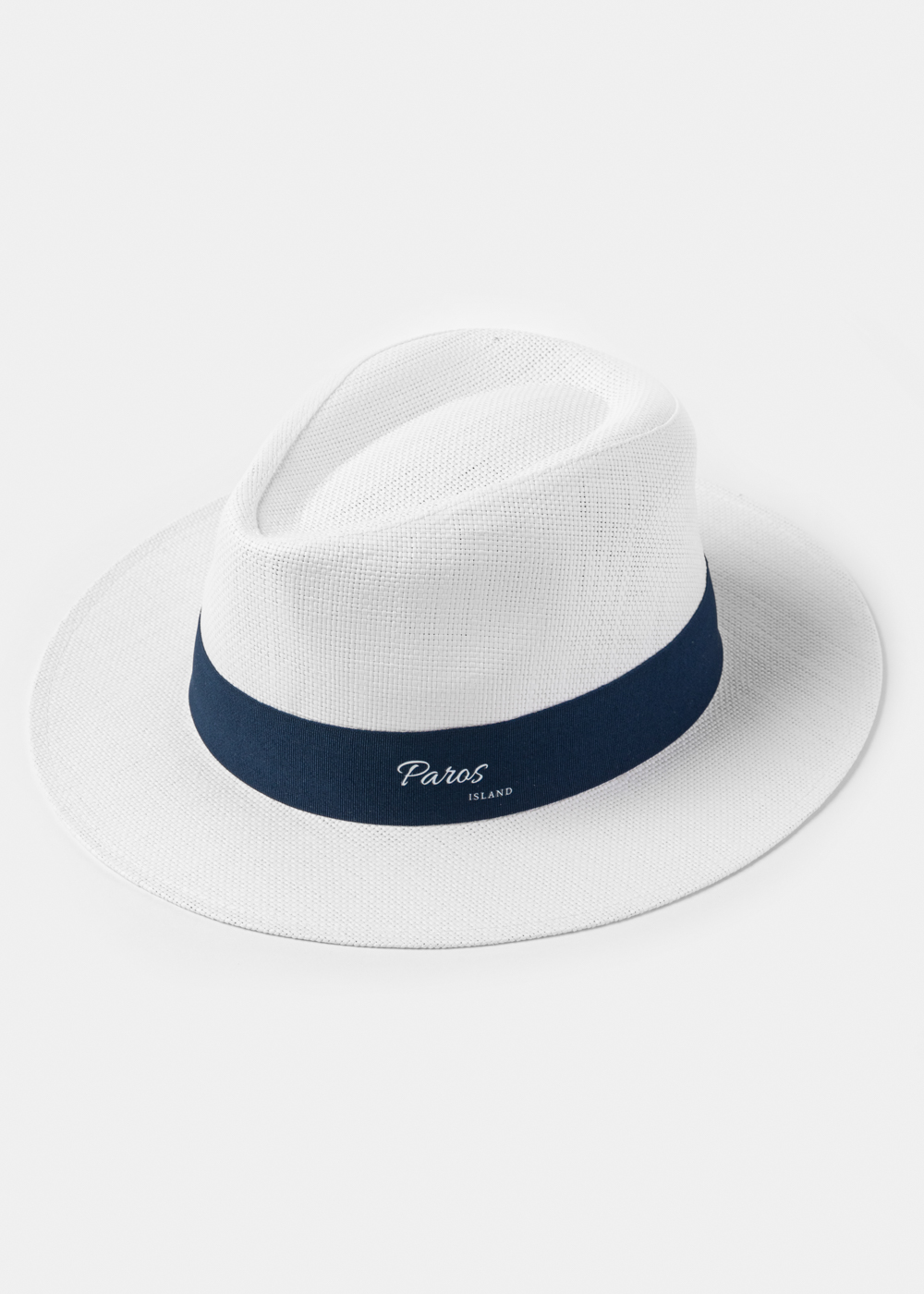 White "Paros" Panama Style Hat White "Paros" Panama Style Hat - Image 1