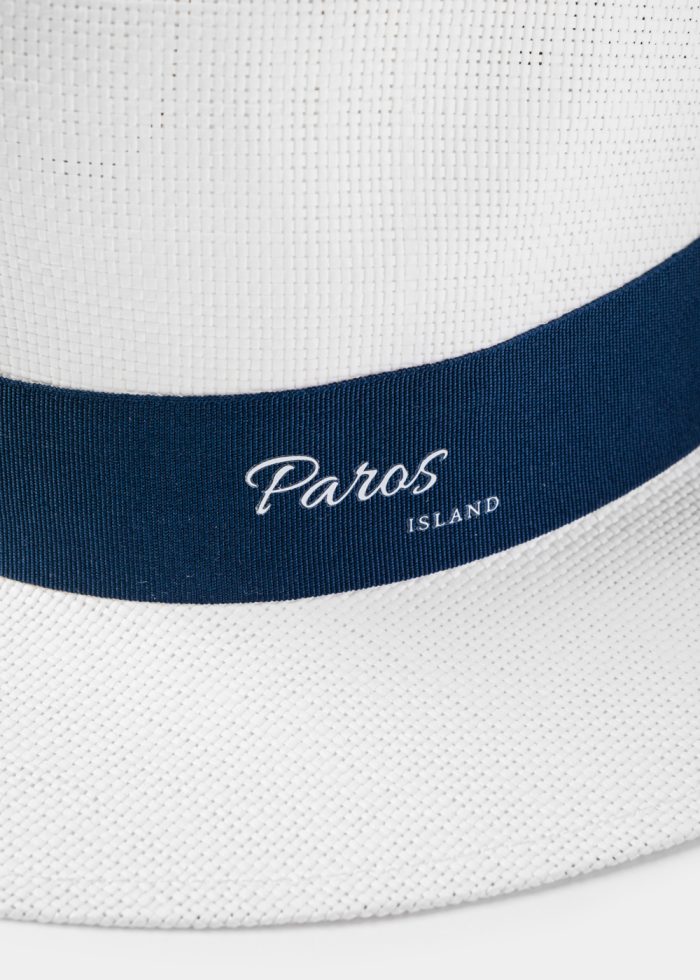 White "Paros" Panama Style Hat - Image 3