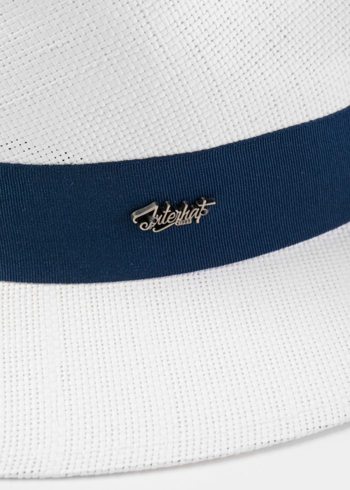 White "Paros" Panama Style Hat - Image 4
