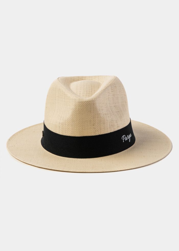 Beige "Parga" Panama Style Hat - Image 2