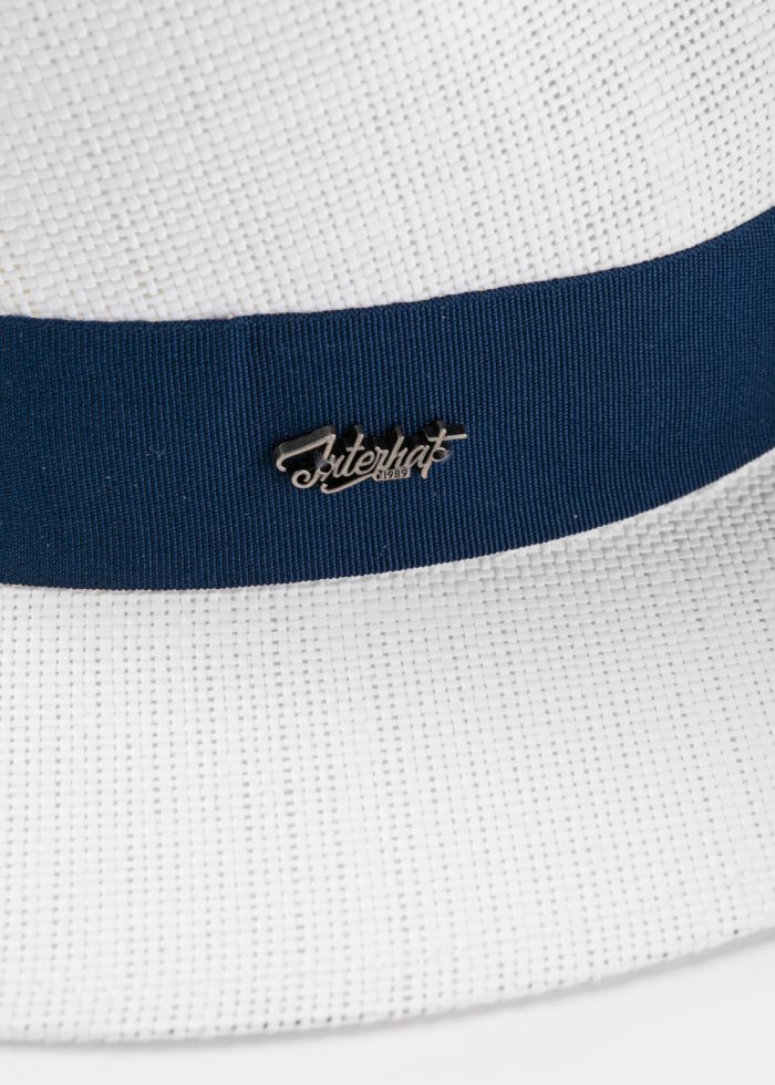 White "Parga" Panama Style Hat - Image 4