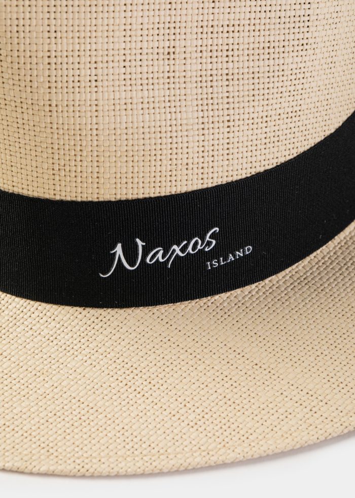 Beige "Naxos" Panama Style Hat - Image 3