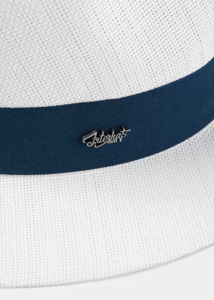 White "Mykonos" Panama Style Hat - Image 4