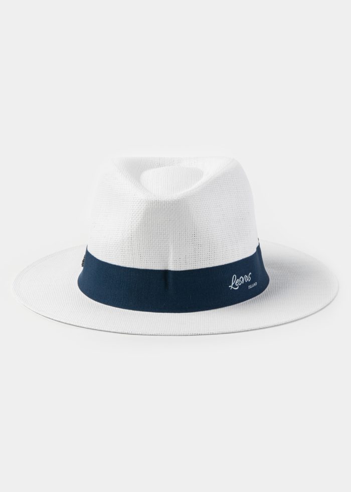 White "Lesvos" Panama Style Hat - Image 2