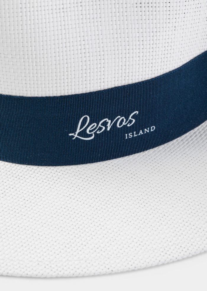 White "Lesvos" Panama Style Hat - Image 3