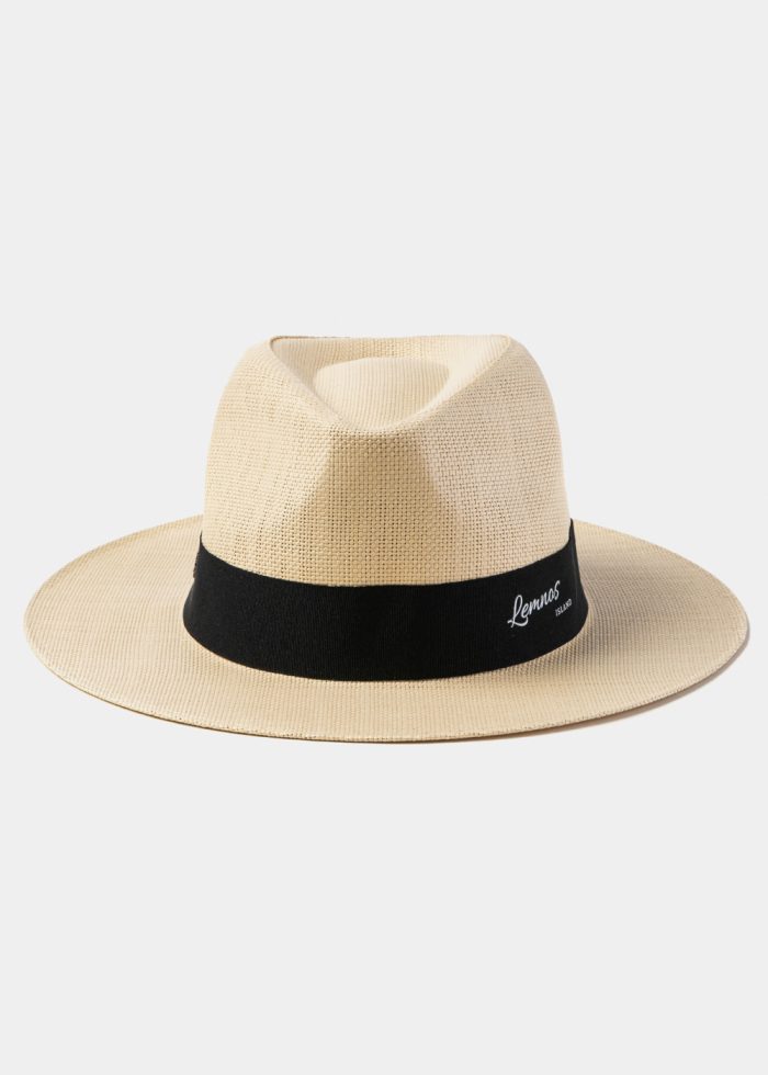 Beige "Lemnos" Panama Style Hat - Image 2