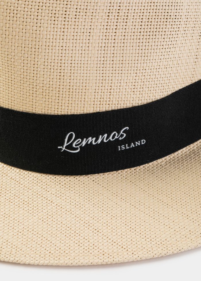 Beige "Lemnos" Panama Style Hat - Image 3