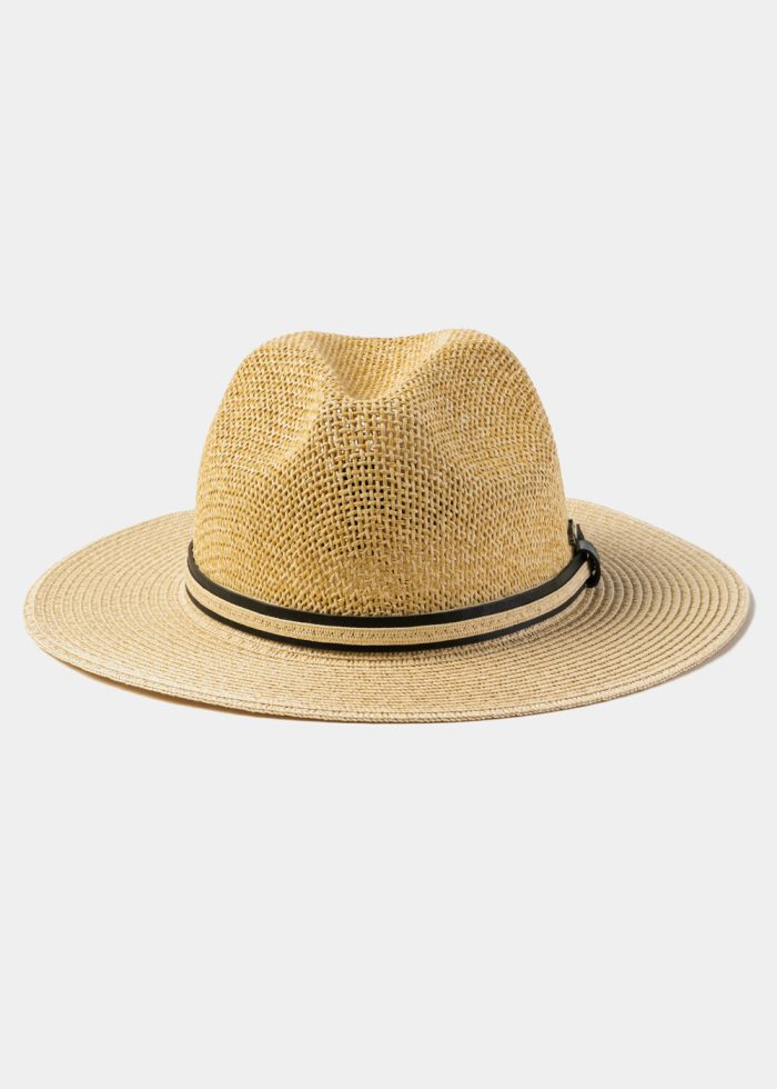 Mixed Beige Panama Style Hat - Image 2