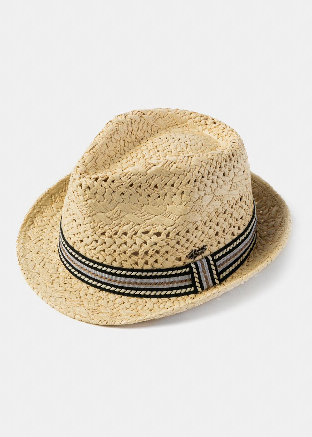 Beige Braided Fedora Hat Beige Braided Fedora Hat - Image 1