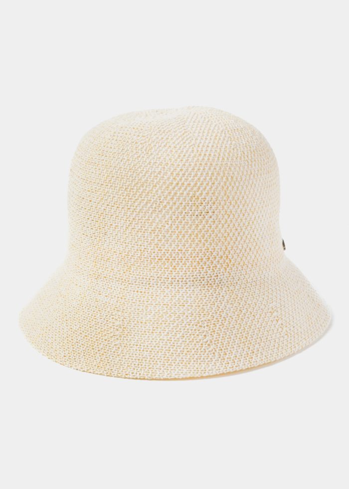 Ecru Knitted Bucket Style Hat - Image 3