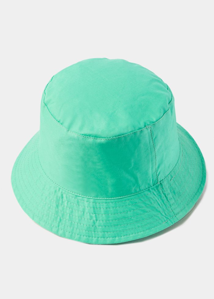 Double-Faced Bucket Hat Kiwi Pattern & Turquoise - Image 2