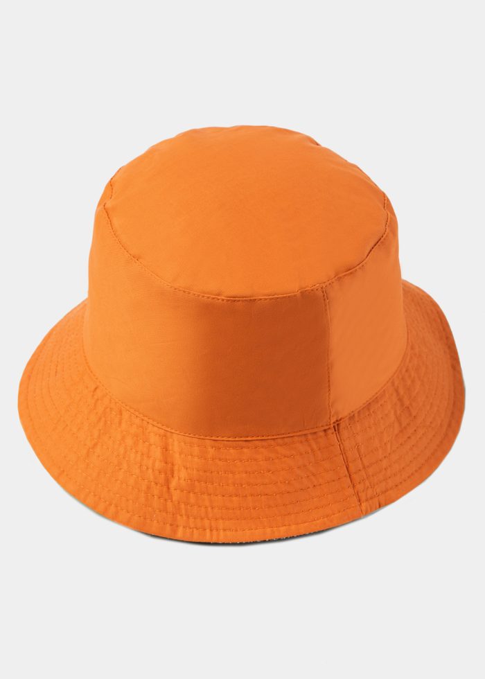 Double-Faced Bucket Hat Lahour Pattern & Light Orange - Image 2