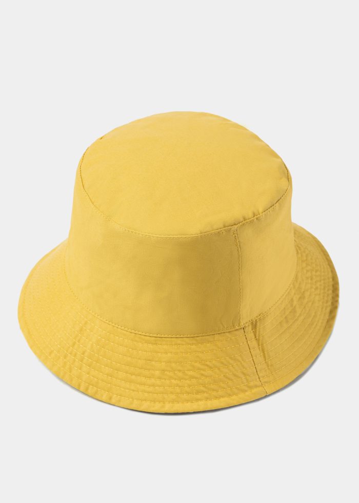Double-Faced Bucket Hat Majolica Pattern & Light Yellow - Image 2