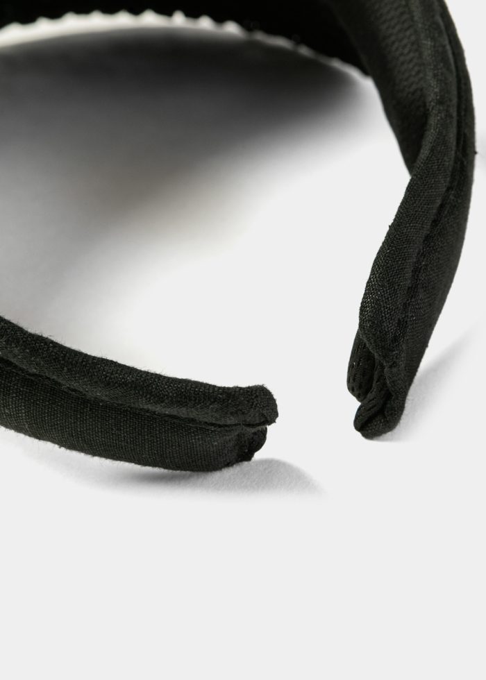 Black Hand Knitted Headband - Image 5