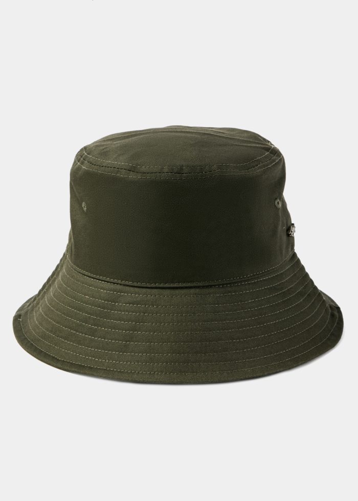 Khaki Bucket Hat w/ Removable Chin Strap - Image 2