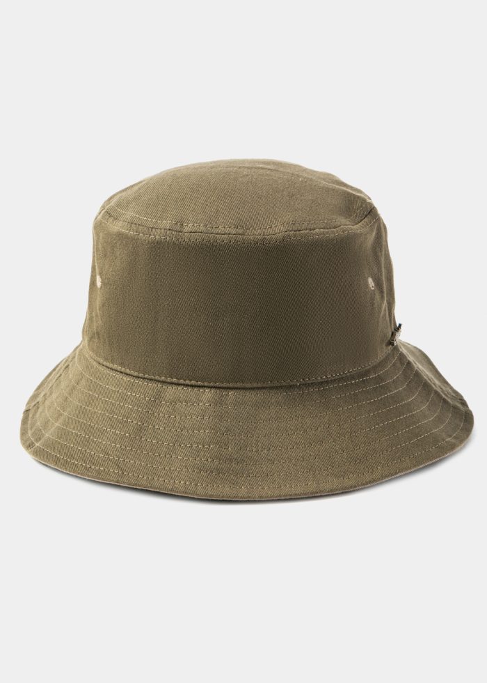 Khaki Bucket Hat w/ Chin Strap - Image 2