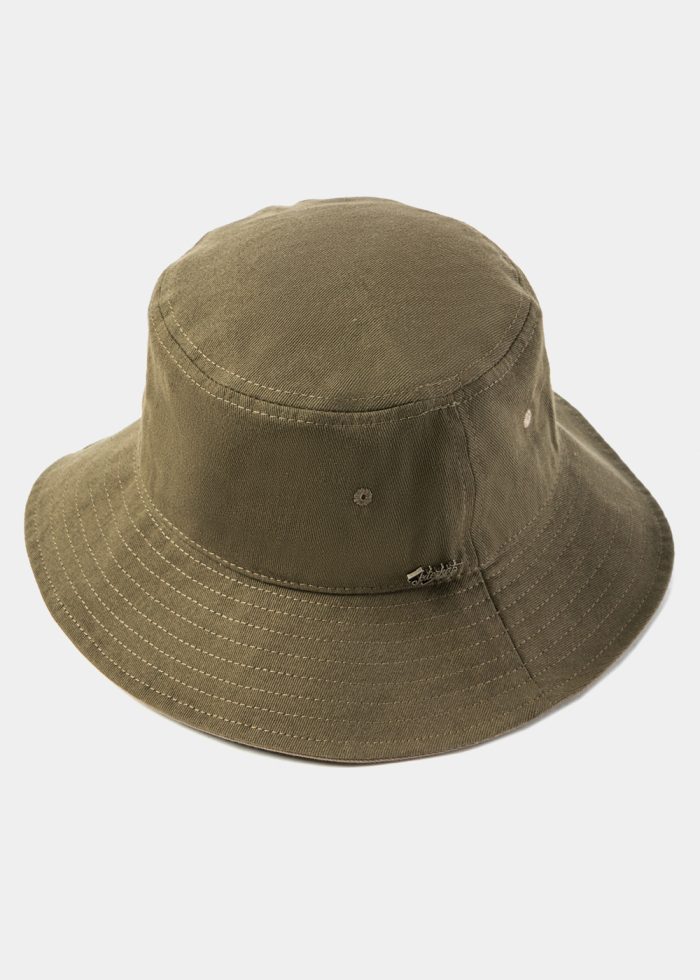 Khaki Bucket Hat w/ Chin Strap - Image 3