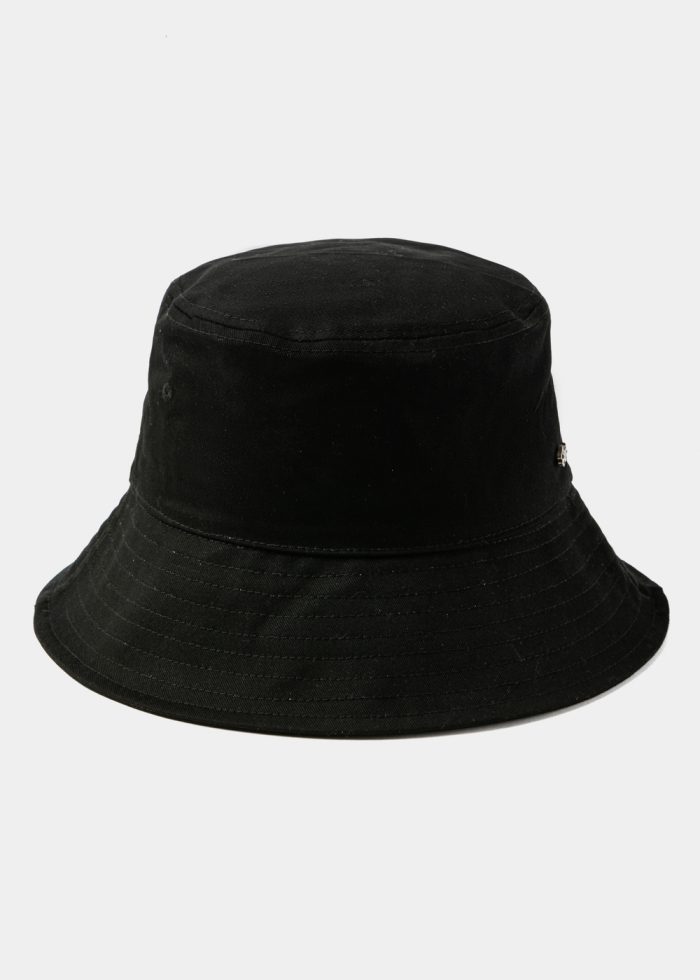 Black Bucket Hat w/ Removable Chin Strap - Image 2