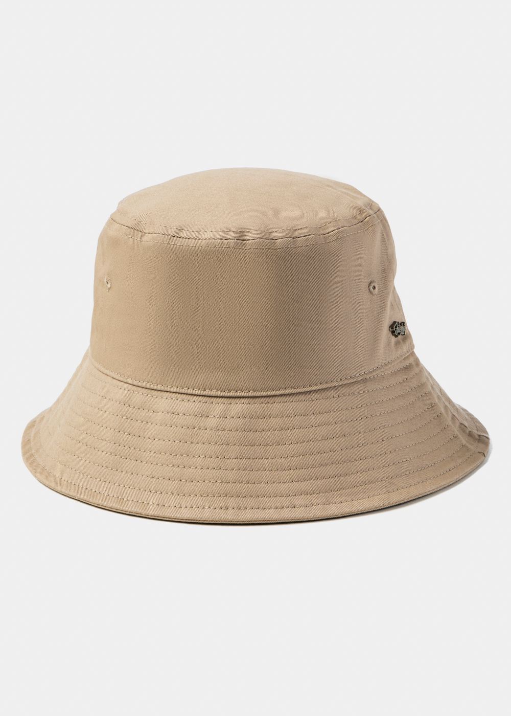 Beige Bucket Hat w/ Removable Chin Strap Beige Bucket Hat w/ Removable Chin Strap - Image 1