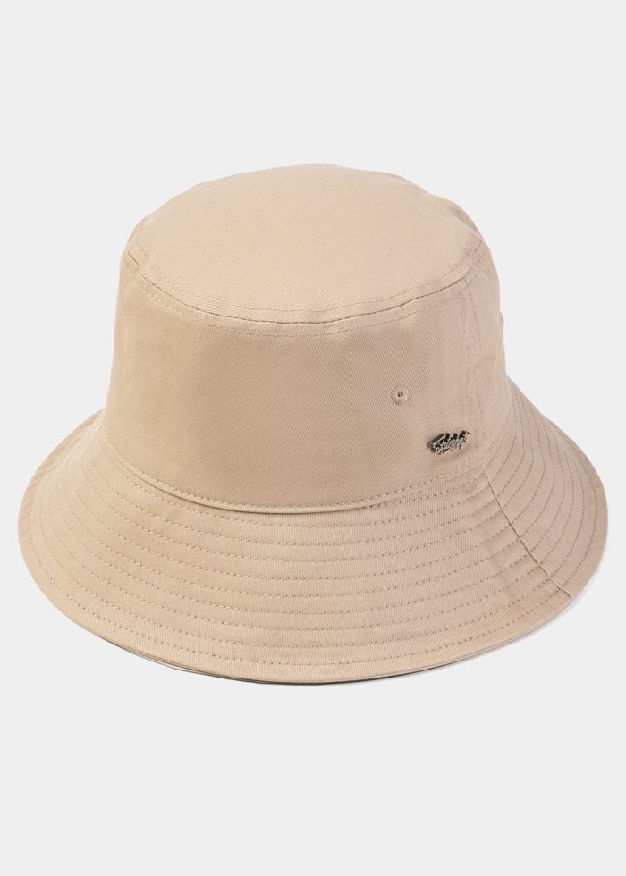 Beige Bucket Hat w/ Removable Chin Strap - Image 2