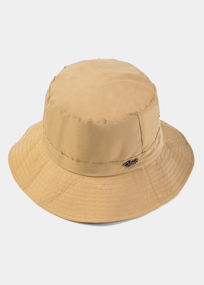 Beige Waterproof & Packable Bucket Hat - Image 4
