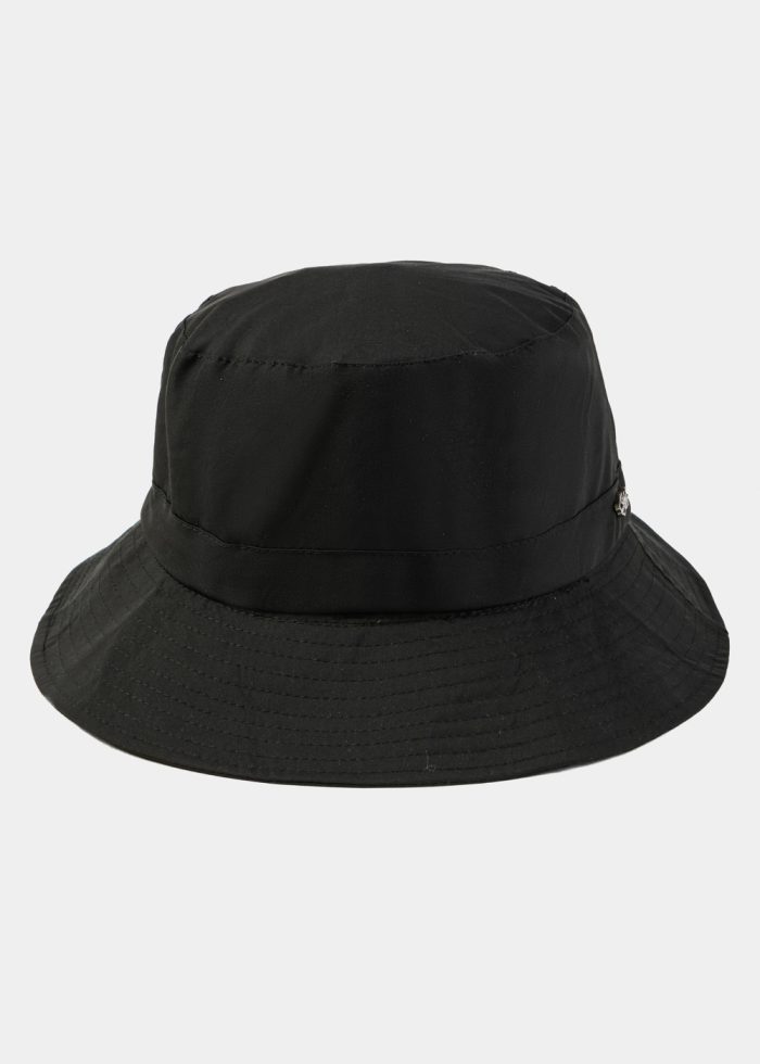 Black Waterproof & Packable Bucket Hat - Image 3