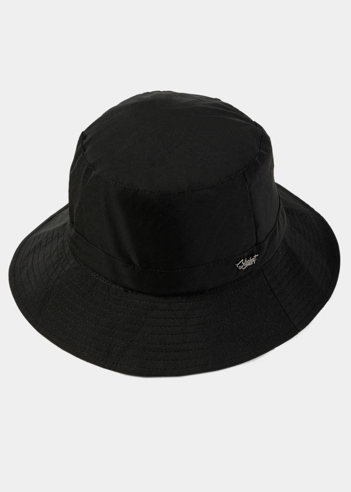 Black Waterproof & Packable Bucket Hat - Image 4
