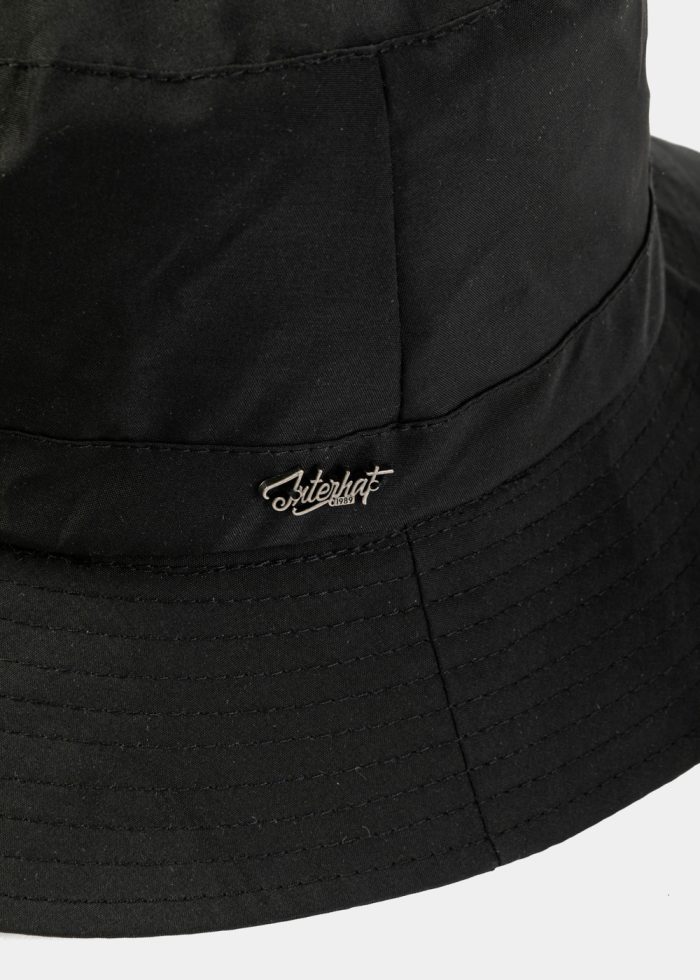 Black Waterproof & Packable Bucket Hat - Image 5