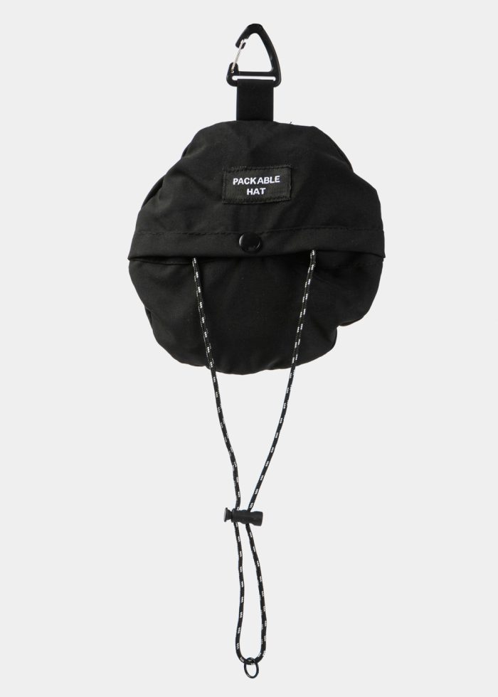 Black Waterproof & Packable Bucket Hat - Image 2