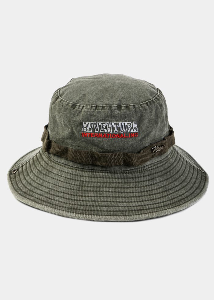 Khaki Washed Cotton Bucket Hat - Image 2