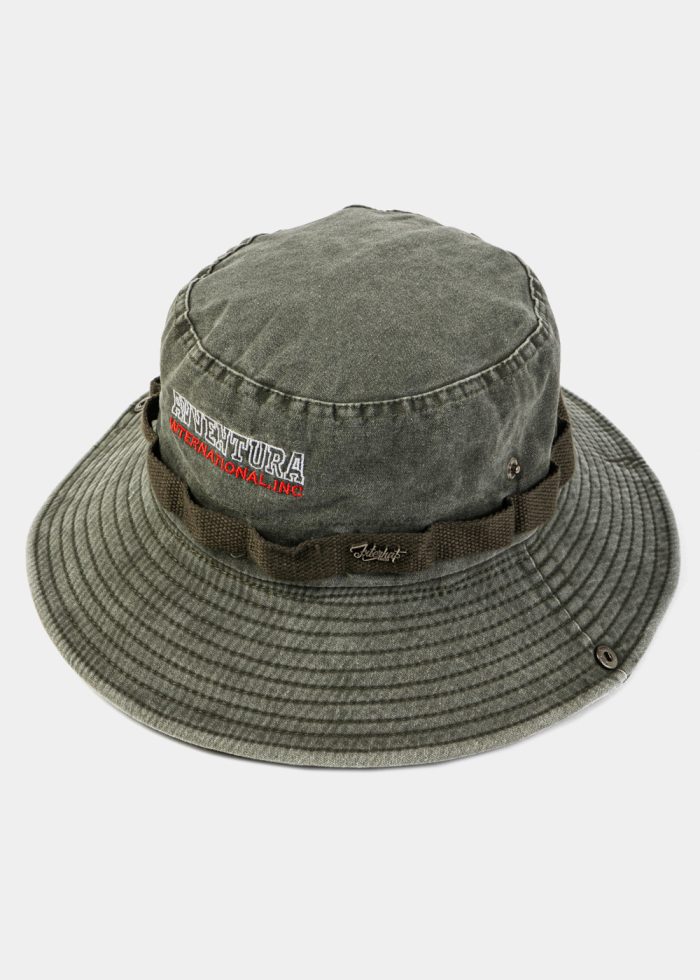 Khaki Washed Cotton Bucket Hat - Image 3