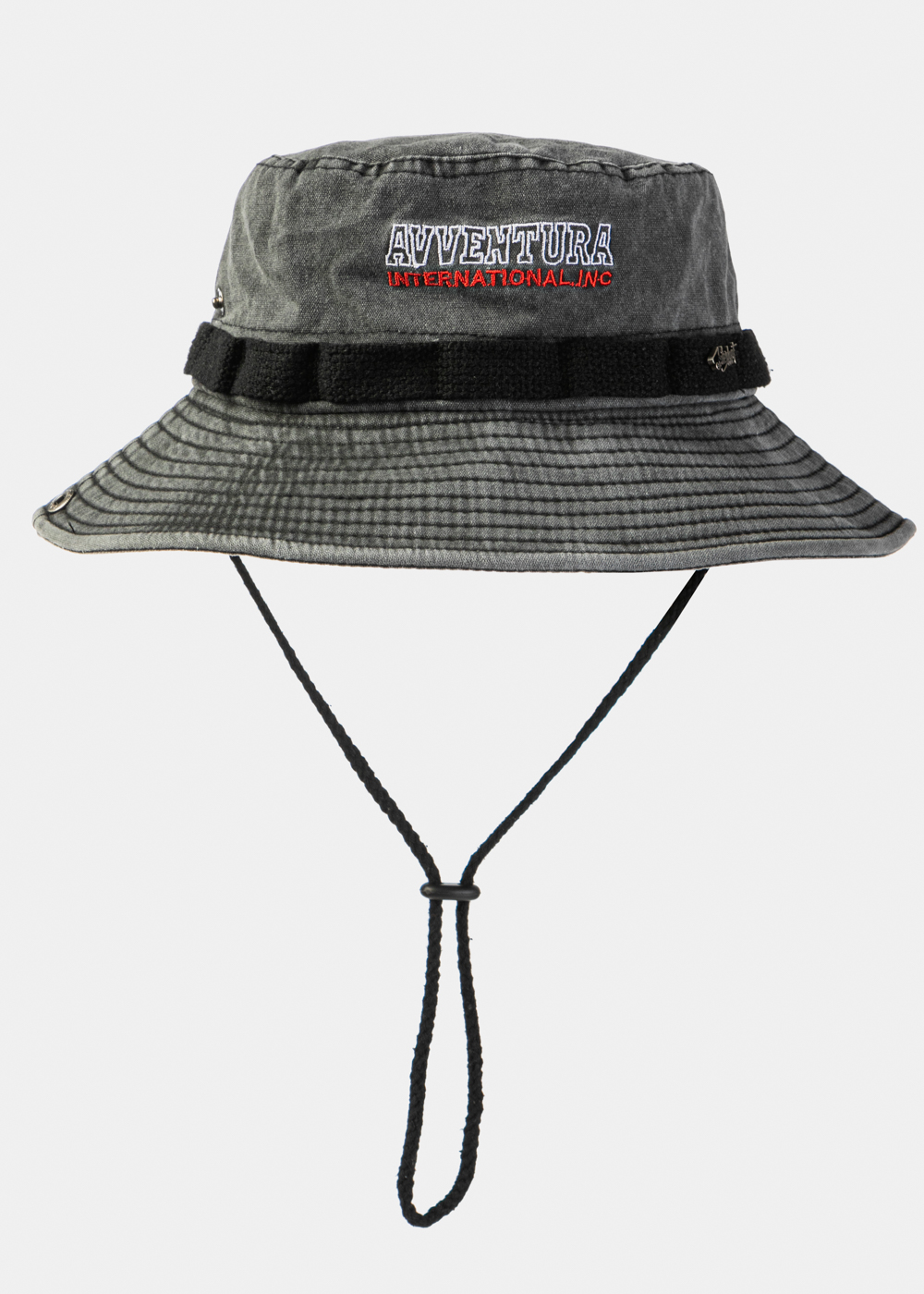 Black Washed Cotton Bucket Hat Black Washed Cotton Bucket Hat - Image 1