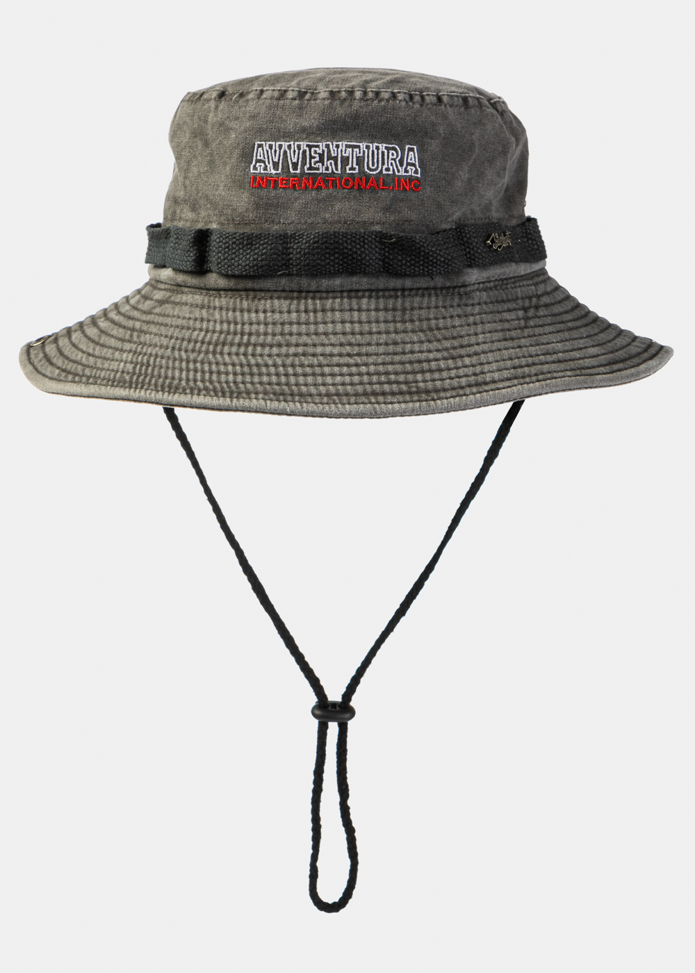Grey Washed Cotton Bucket Hat Grey Washed Cotton Bucket Hat - Image 1