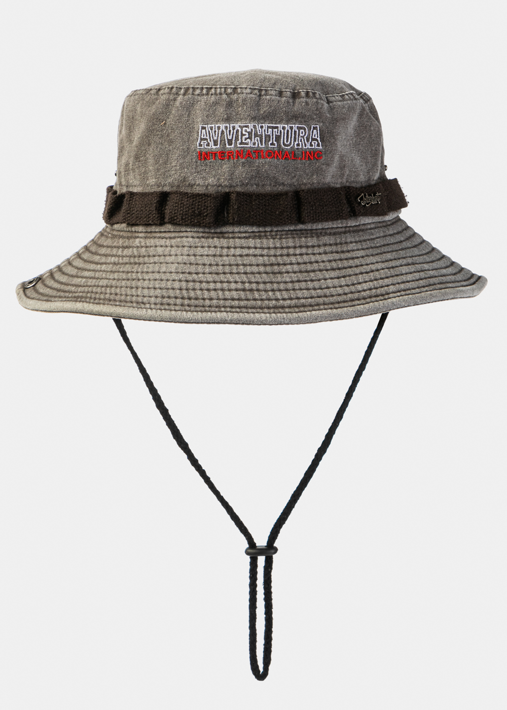 Brown Washed Cotton Bucket Hat Brown Washed Cotton Bucket Hat - Image 1