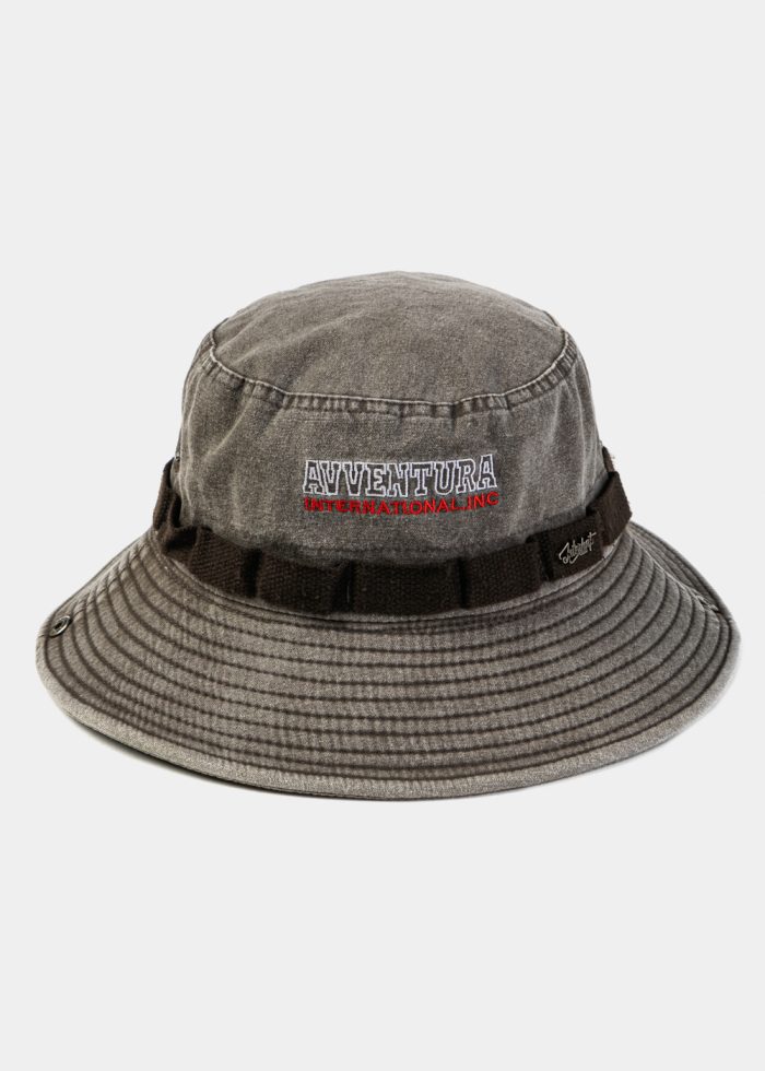 Brown Washed Cotton Bucket Hat - Image 2