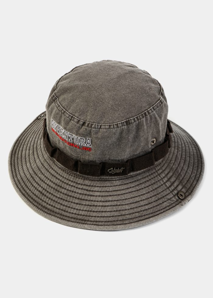 Brown Washed Cotton Bucket Hat - Image 3