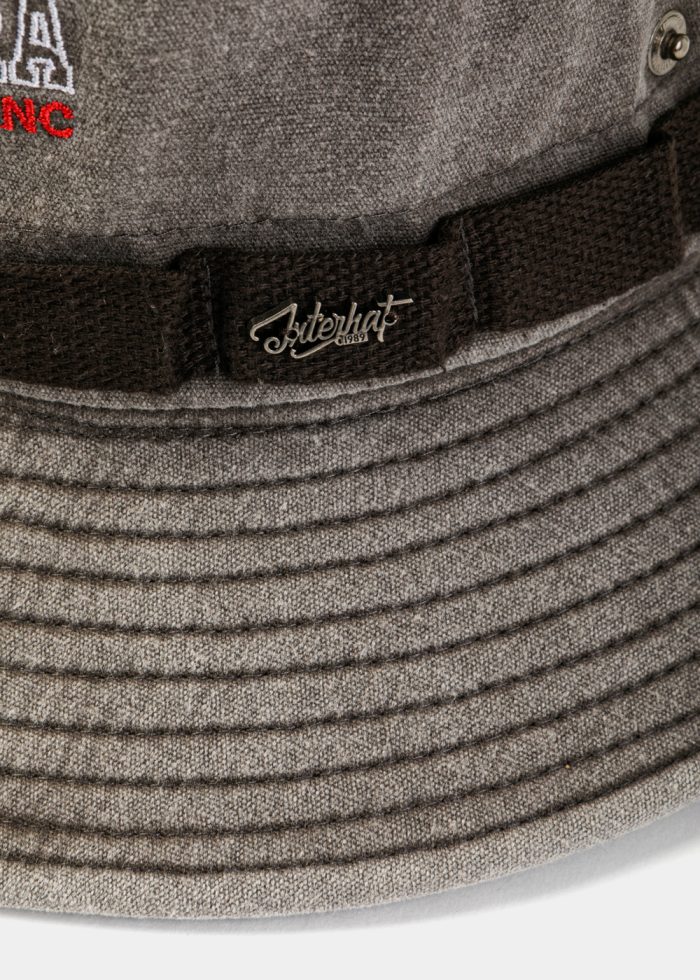 Brown Washed Cotton Bucket Hat - Image 4