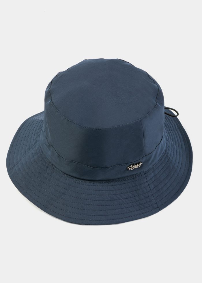 Navy Blue Waterproof & Packable Bucket Hat - Image 4